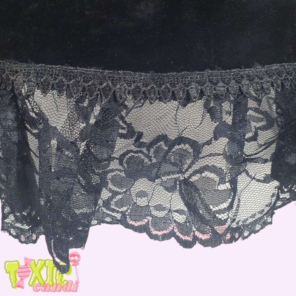 🖤 Gothic Jacket/ Bolero 🦇 Black 🦇 Velvet 🦇 Lace 🖤 - Picture 8 of 8